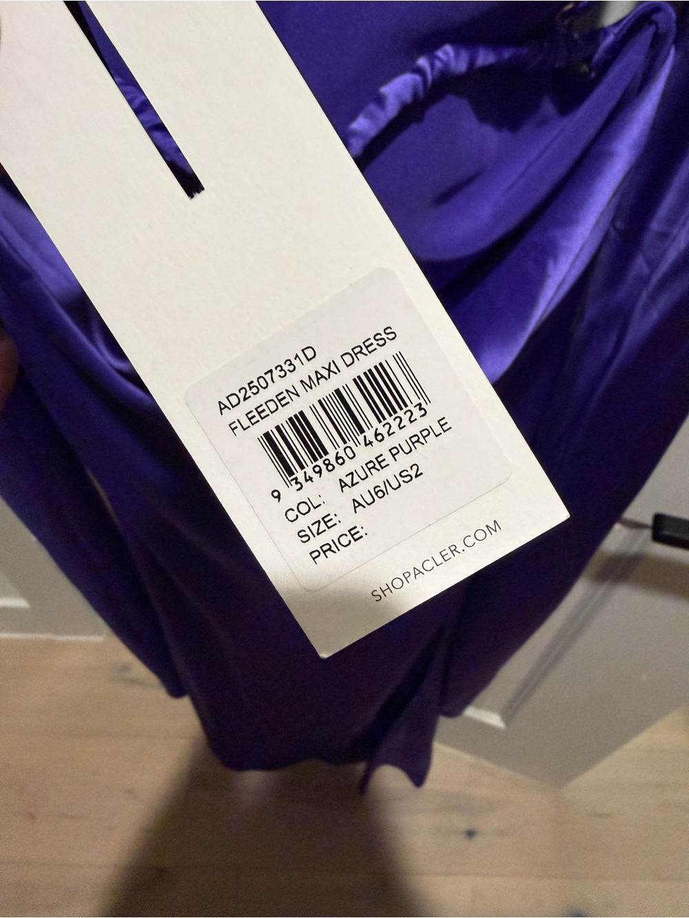 Acler Purple Gown - Fleeden - Picture 2 of 5